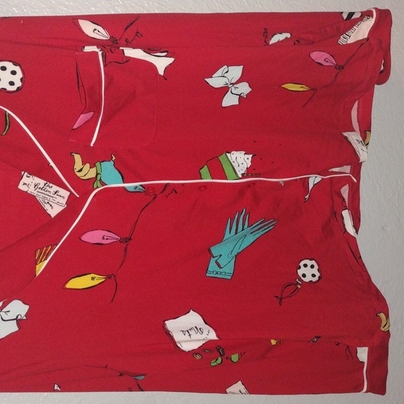 Victoria's Secret Red Pajama Top - Picture 3 of 5